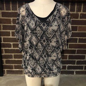 Tie-front peasant top